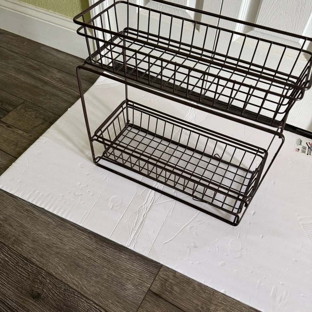 Brown Metal Wall Shelf